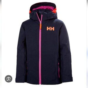HELLY HANSEN | Crystal Girls Ski Jacket 2020 Navy Orange Sz 10